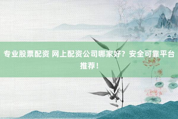专业股票配资 网上配资公司哪家好？安全可靠平台推荐！