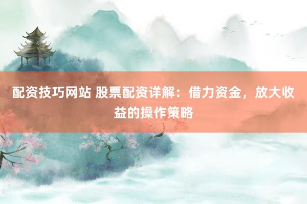 配资技巧网站 股票配资详解:借力资金,放大收益的操作策略