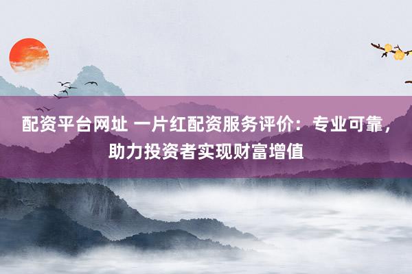 配资平台网址 一片红配资服务评价：专业可靠，助力投资者实现财富增值