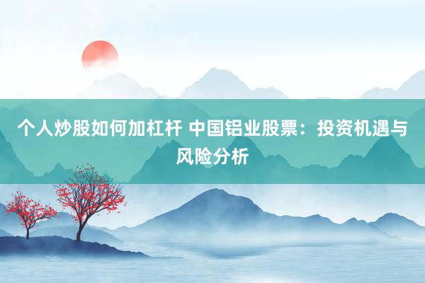 个人炒股如何加杠杆 中国铝业股票：投资机遇与风险分析