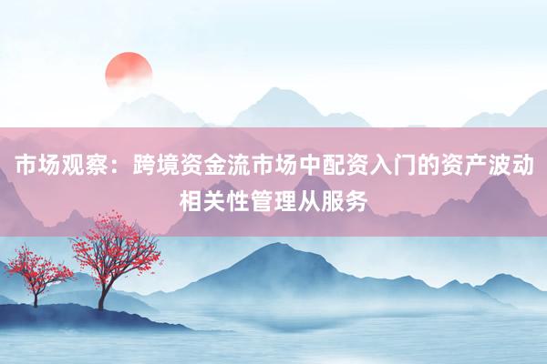 市场观察：跨境资金流市场中配资入门的资产波动相关性管理从服务