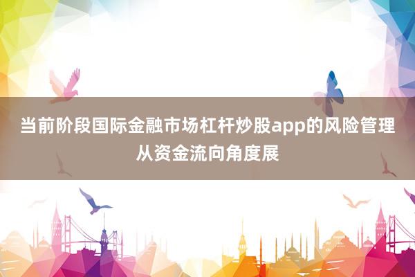 当前阶段国际金融市场杠杆炒股app的风险管理从资金流向角度展