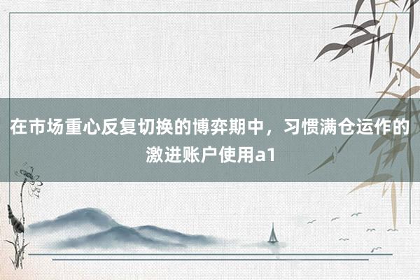 在市场重心反复切换的博弈期中，习惯满仓运作的激进账户使用a1