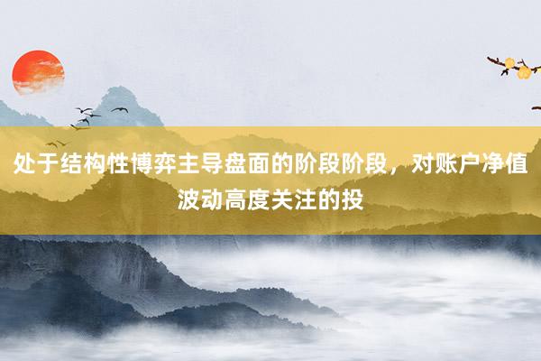 处于结构性博弈主导盘面的阶段阶段，对账户净值波动高度关注的投