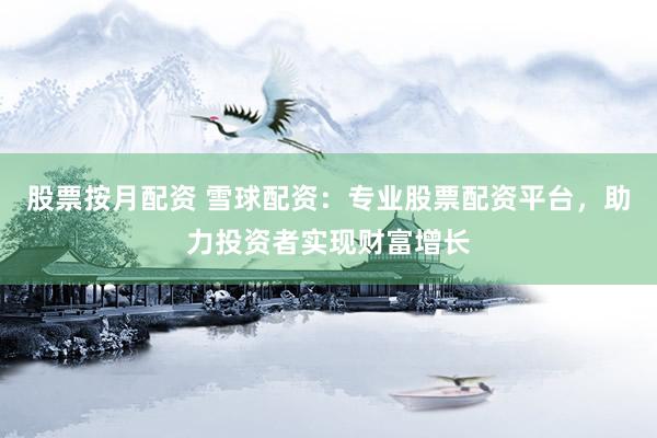 股票按月配资 雪球配资：专业股票配资平台，助力投资者实现财富增长